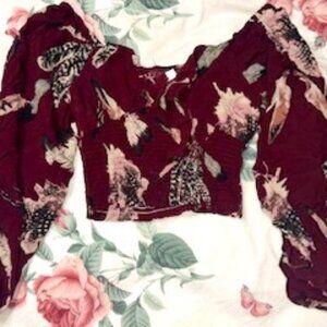 Off the shoulder dressy crop top